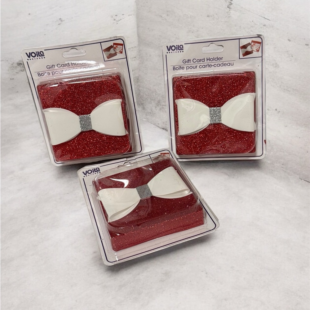 Voila Christmas Gift Card Holders Set of 3 Red
4X4” Boxes